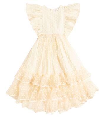 Embroidered ruffled tulle dress | Petite Amalie  