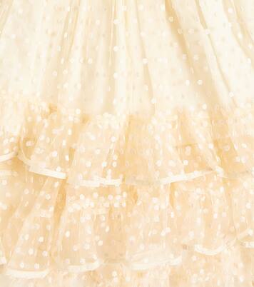 Embroidered ruffled tulle dress | Petite Amalie  