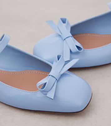Mary-Jane-Ballerinas Romance Bow aus Lackleder | Valentino Garavani