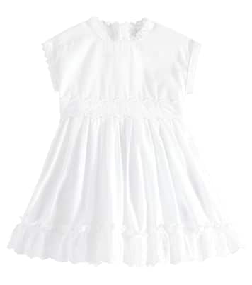 Bébé – Robe en coton à broderies anglaises | Dolce&Gabbana Kids