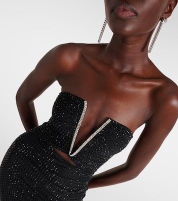 Embellished strapless gown | Self-Portrait