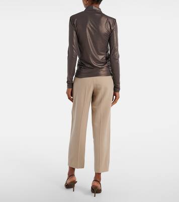 Cotton-blend turtleneck sweater | Brunello Cucinelli