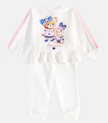 Baby cotton-blend fleece tracksuit | Monnalisa