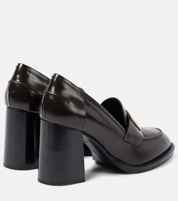 Loafer-Pumps B Buckle aus Leder | Victoria Beckham