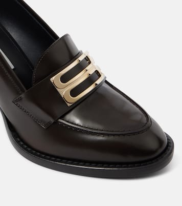 Loafer-Pumps B Buckle aus Leder | Victoria Beckham