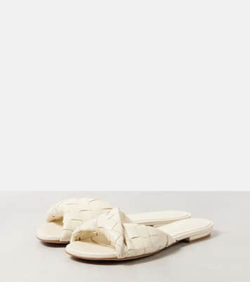 Blink Intrecciato leather slides | Bottega Veneta