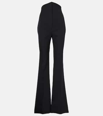 High-rise wool flared pants | McQueen