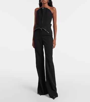 High-rise wool flared pants | McQueen