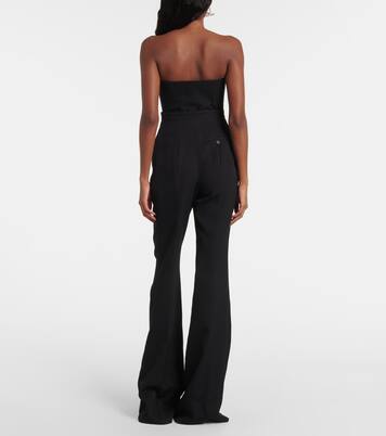 High-rise wool flared pants | McQueen