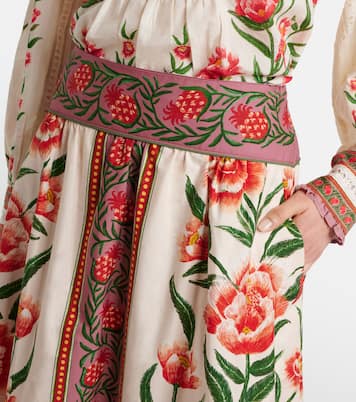 Bedruckter Midirock aus Baumwolle | Farm Rio