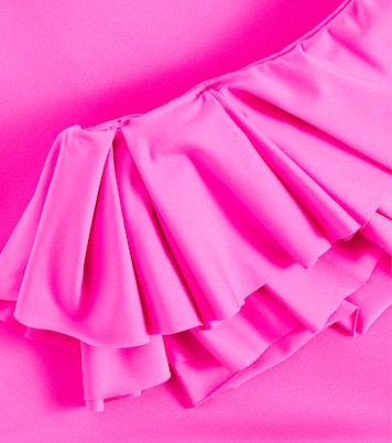 Asymmetric ruffled swimsuit | Monnalisa