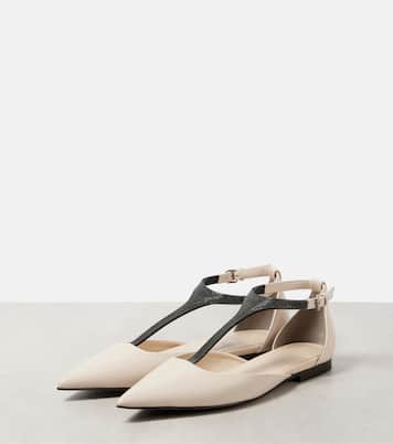 Monili leather flats | Brunello Cucinelli