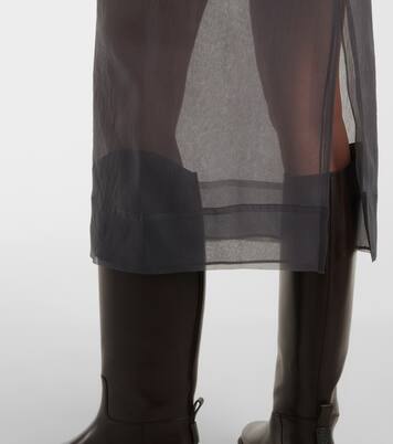 Midirock aus Seide | Brunello Cucinelli