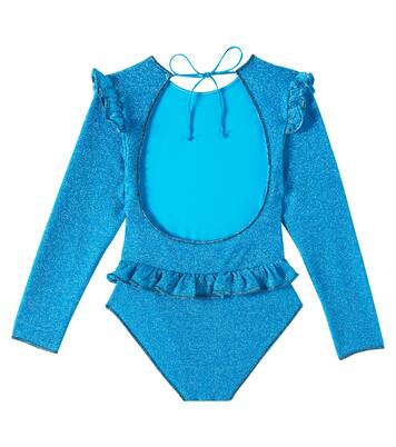 Lumière ruffled lamé swimsuit | Oséree Kids