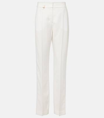 Schmale High-Rise-Hose Tibau aus Canvas | Jacquemus