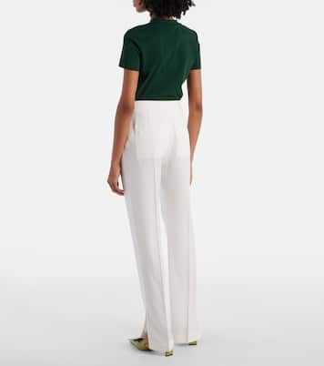 Schmale High-Rise-Hose Tibau aus Canvas | Jacquemus