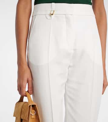 Schmale High-Rise-Hose Tibau aus Canvas | Jacquemus
