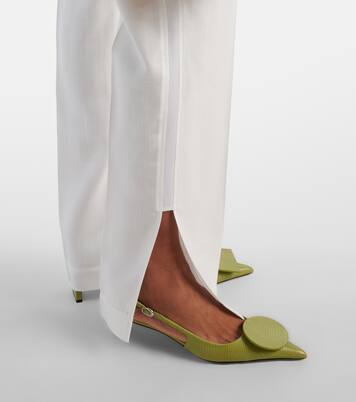 Schmale High-Rise-Hose Tibau aus Canvas | Jacquemus