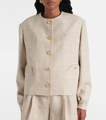 Gliss linen, cotton, and silk-blend jacket | Blazé Milano