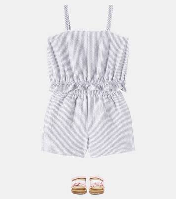 Cotton top and shorts set | Il Gufo