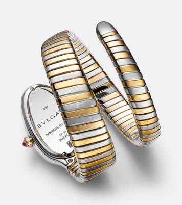 Serpenti Tubogas watch with diamonds  | Bvlgari