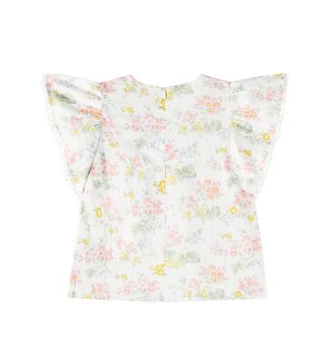 Floral linen and cotton top | Tartine et Chocolat