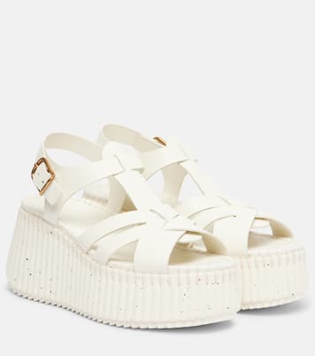 Nama 80 leather platform sandals | Chloé