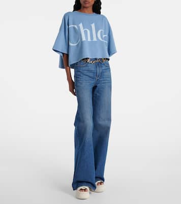 Nama 80 leather platform sandals | Chloé