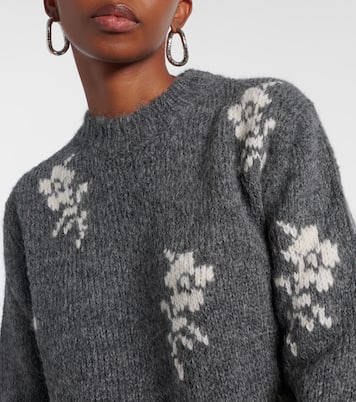 Intarsia alpaca and wool-blend sweater | Jil Sander