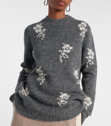 Intarsia alpaca and wool-blend sweater | Jil Sander