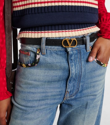 VLogo leather belt | Valentino Garavani