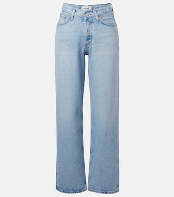 High-Rise Wide-Leg Jeans V-Waist Baggy | Agolde