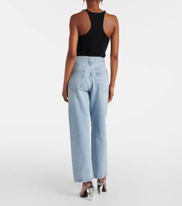 High-Rise Wide-Leg Jeans V-Waist Baggy | Agolde