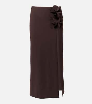 Tess floral-appliqué maxi skirt | Karla Colletto