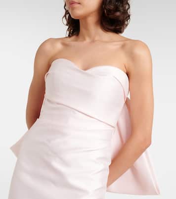 Robe longue en satin | Monique Lhuillier
