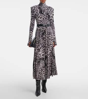 Leopard-print midi dress | Norma Kamali