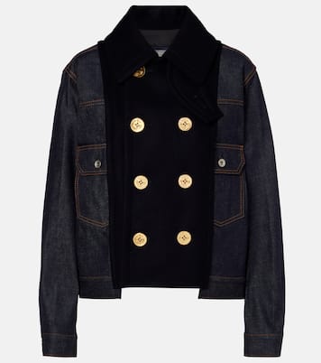Paneled denim jacket | Sacai