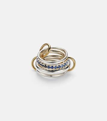 Ring Janssen SG aus Sterlingsilber mit 18kt Gelbgold (750/1000) und Saphiren | Spinelli Kilcollin