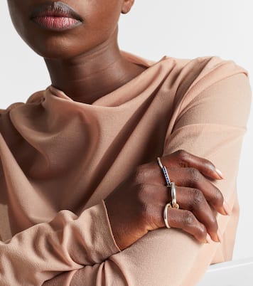 Ring Janssen SG aus Sterlingsilber mit 18kt Gelbgold (750/1000) und Saphiren | Spinelli Kilcollin