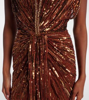 Robe longue Zola à sequins | Jenny Packham