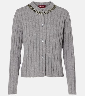 Embellished wool and cashmere cardigan  | Gucci