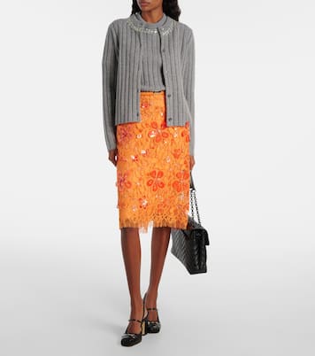 Embellished wool and cashmere cardigan  | Gucci