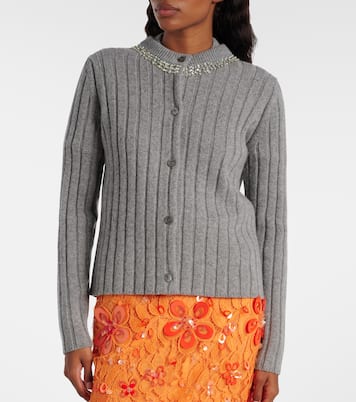 Embellished wool and cashmere cardigan  | Gucci