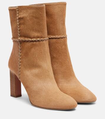 Indy 85 calf hair ankle boots | Aquazzura