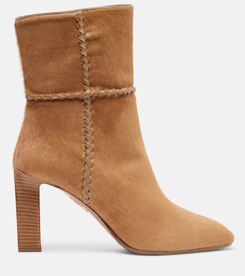 Indy 85 calf hair ankle boots | Aquazzura