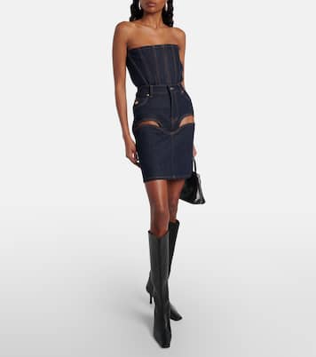 Denim miniskirt | Jean Paul Gaultier