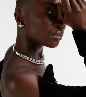 Clip-Ohrringe Golden Strada aus 18kt Gelbgold (750/1000) mit Diamanten | Yeprem