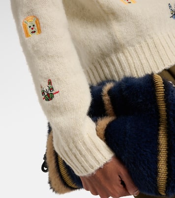 X Louis Wain Bestickter Pullover aus Wolle | Loewe