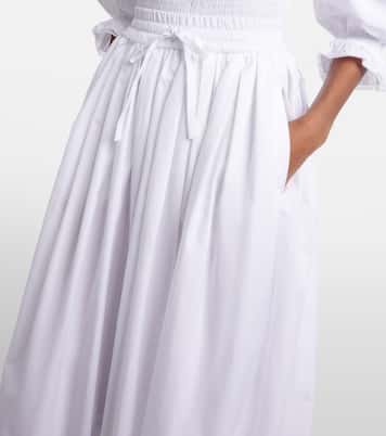 Midirock aus Baumwollpopeline | Dolce&Gabbana