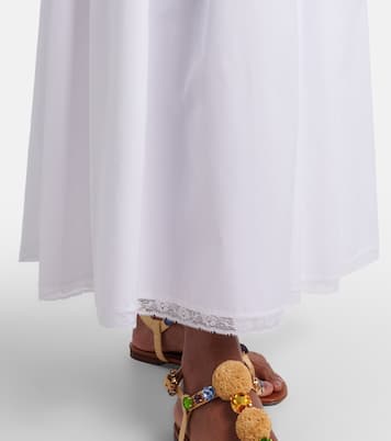 Midirock aus Baumwollpopeline | Dolce&Gabbana